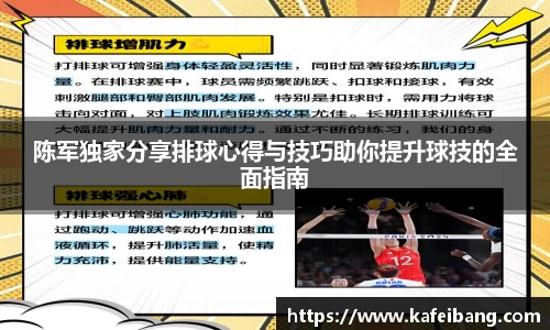 陈军独家分享排球心得与技巧助你提升球技的全面指南